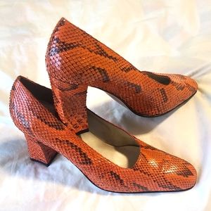 Vintage Snakeskin Leather shoes from Spain
